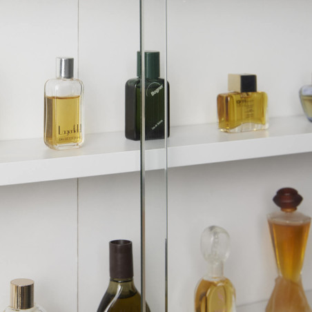 Vitrine murale 5 compartiments grise et blanche - CAVRA