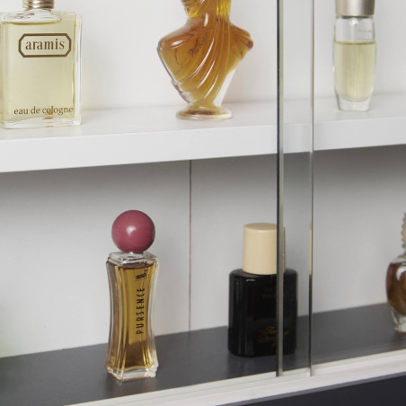 Vitrine murale 5 compartiments grise et blanche - CAVRA