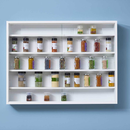 Vitrine murale 5 compartiments blanche - CAVRA