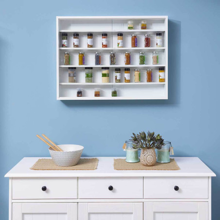 Vitrine murale 5 compartiments blanche - CAVRA