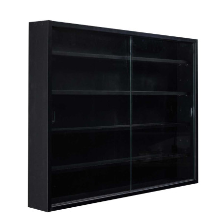 Vitrine murale 5 compartiments noire - CAVRA