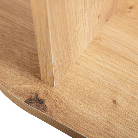 Meuble informatique aspect chêne artisan - IBAIO