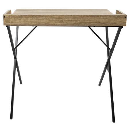 Bureau à structure métallique et plateau aspect bois - DARON