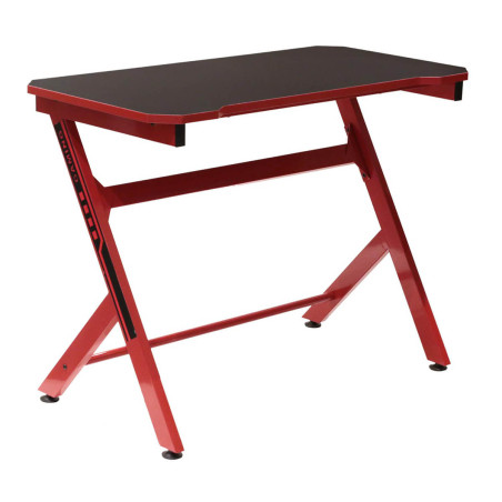 Bureau Métallique Noir et Rouge - GAMIO