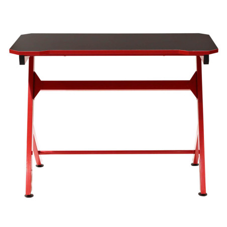 Bureau Métallique Noir et Rouge - GAMIO