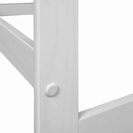 Bureau Bois Massif Vernis Blanc - GRISLY