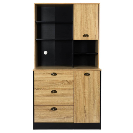 Buffet Vaisselier Multi-Rangement Aspect Bois - DINAR