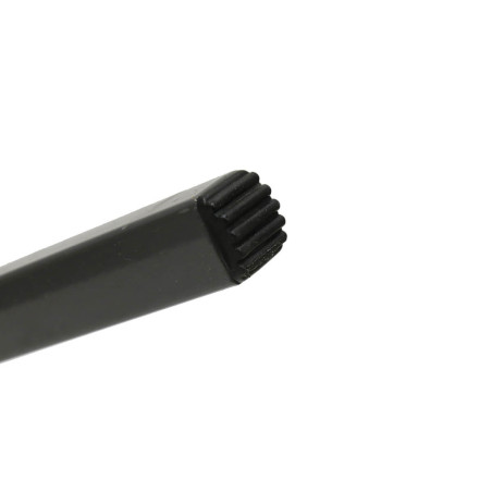 Bureau plateau effet bois piètement noir - BARON