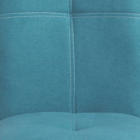 Lot de 2 Chaises Tissu Bleu - PASCAL