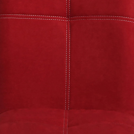 Lot de 2 chaises tissu coloris rouge - PASCAL