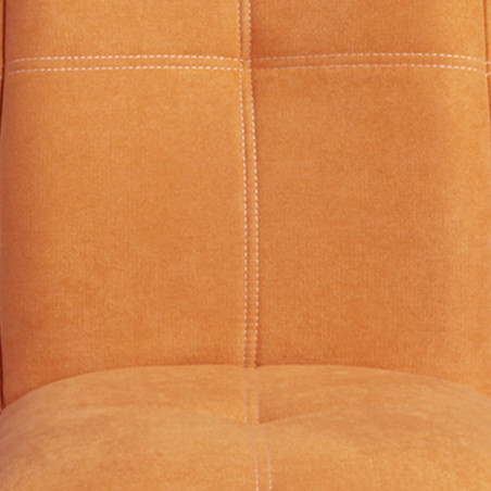 Lot de 2 Chaises Tissu Orange - PASCAL