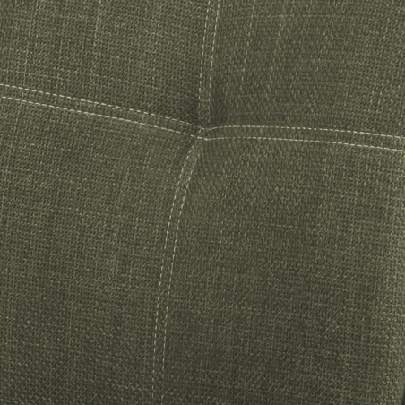 Lot de 2 chaises tissu vert kaki - PASCAL