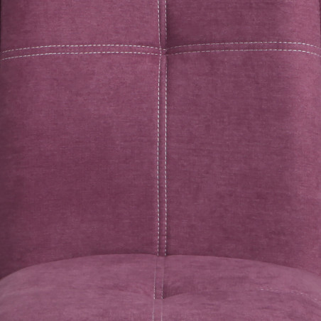 Lot de 2 Chaises Tissu Violet - PASCAL