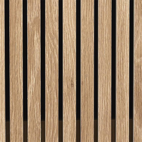 Bibliothèque Étagère Effet Bois avec Tasseaux - PAJEN