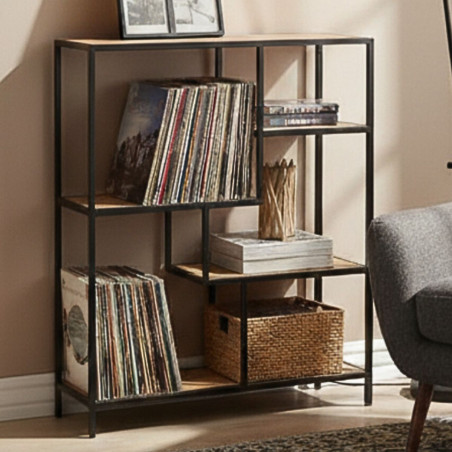 Étagère 5 niveaux en manguier massif - VARIN