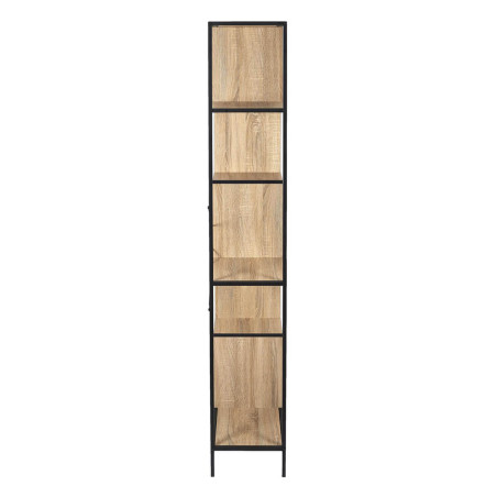 Etagère 6 Niveaux Aspect Bois et Métal Noir - ENDIO