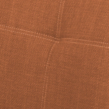 Lot de 2 Chaises Tissu Brique Terracotta - PASCAL