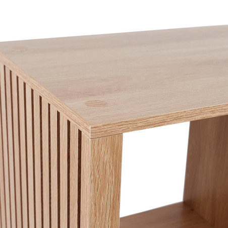 Rangement 4 cases effet bois avec tasseaux - PAJEN