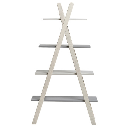Etagère 4 niveaux structure Bois et plateaux MDF - CANDICE