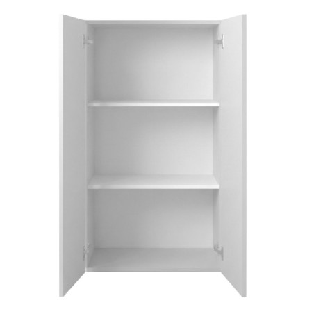 Rangement 2 portes blanc laqué brillant - SYNERGIZE