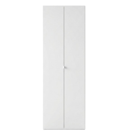Rangement armoire 2 portes blanc laqué brillant - SYNERGIZE