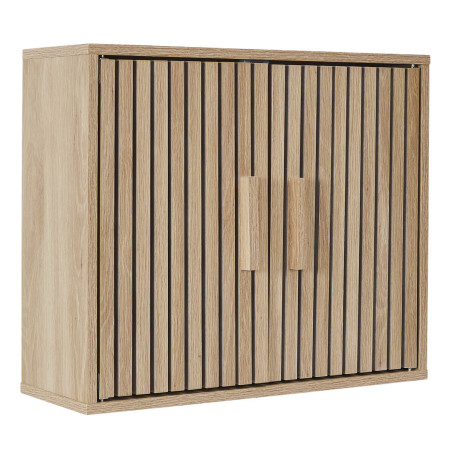 Armoire murale 2 portes effet bois avec tasseaux - PAJEN