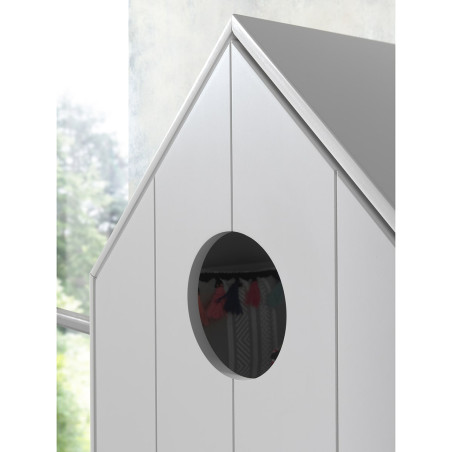 Armoire Cabane de Plage Blanche 1 Porte - HAVRESAC