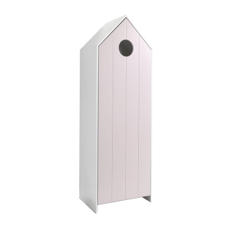 Armoire Cabane de Plage Rose 1 Porte - HAVRESAC