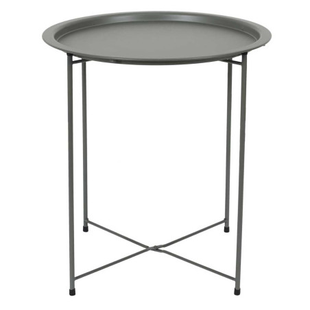 Table d'appoint en métal vert olive avec plateau amovible - SELENOR