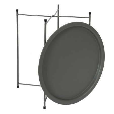 Table d'appoint en métal vert olive avec plateau amovible - SELENOR