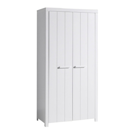 Armoire 2 portes laquée blanche - GASTIN