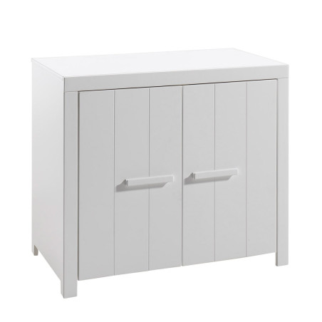 Commode 2 portes laquée blanche - GASTIN