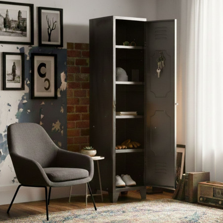 Casier de Rangement Gris - RAVEL