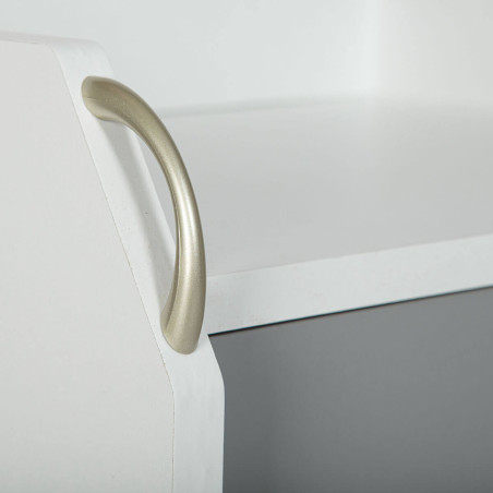 Caisson 4 Tiroirs  Blanc sur Roulettes - OKLIO