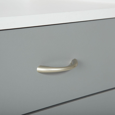 Caisson 4 Tiroirs  Blanc sur Roulettes - OKLIO