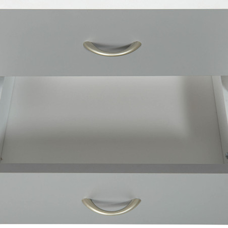 Caisson 4 Tiroirs  Blanc sur Roulettes - OKLIO