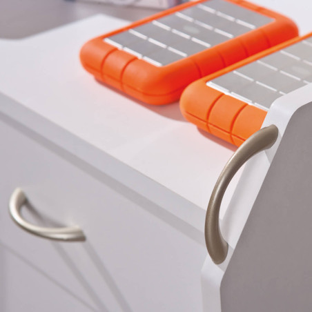 Caisson 4 tiroirs sur roulettes blanc - TAREL