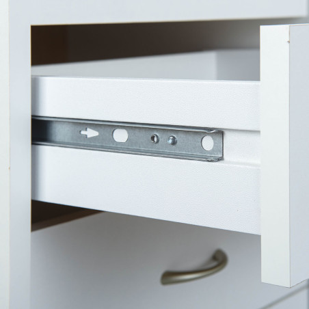 Caisson 4 tiroirs sur roulettes blanc - TAREL