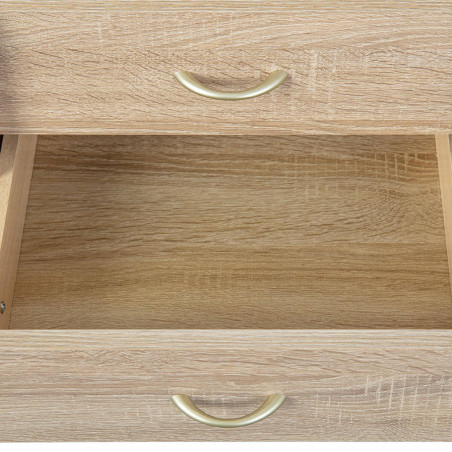 Caisson 4 Tiroirs sur Roulettes Aspect Chêne - EIGOR