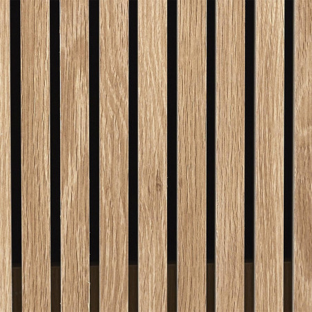 Table Basse 1 Tiroir Effet Bois avec Tasseaux - PAJEN