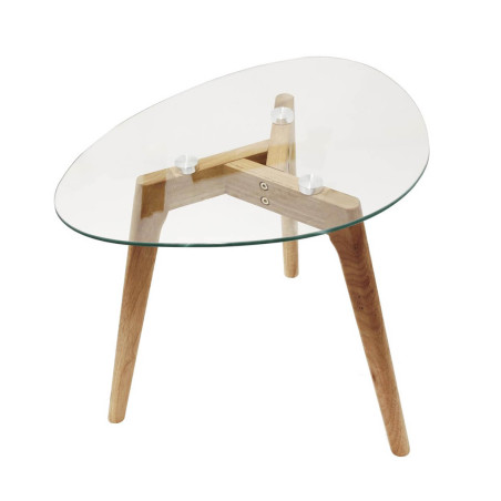 Lot de 2 Tables Basses Gigognes Verre Trempé - RAVENI