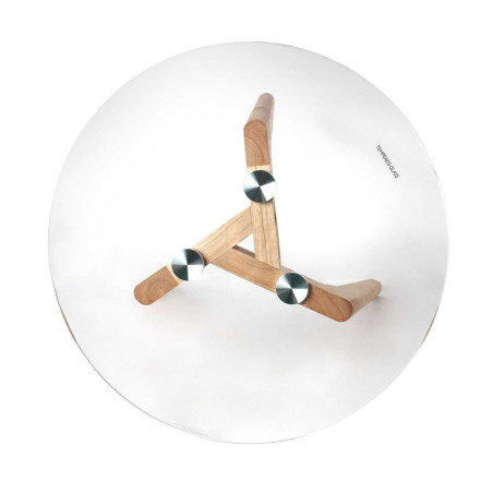 Lot de 2 Tables Gigognes Rondes en Verre Trempé - GAVENI