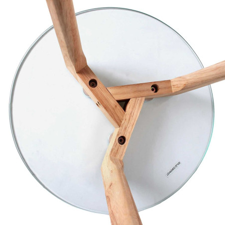 Lot de 2 Tables Gigognes Rondes en Verre Trempé - GAVENI