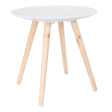 Tables gigognes blanches motif gouttelettes - TANIO