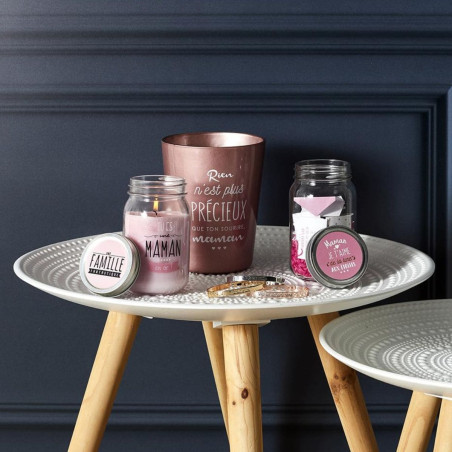 Tables gigognes blanches motif gouttelettes - TANIO