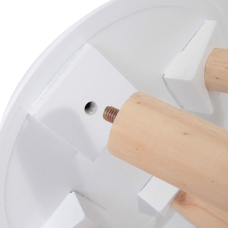 Tables gigognes blanches motif gouttelettes - TANIO