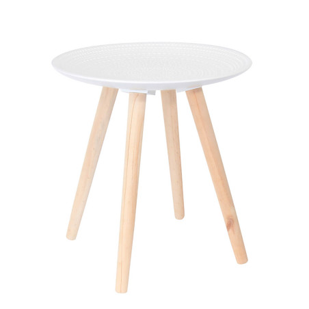 Tables gigognes blanches motif gouttelettes - TANIO