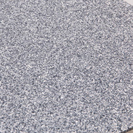 Lot de 2 Tables Gigognes Plateau Effet Granit Gris - GRAVA