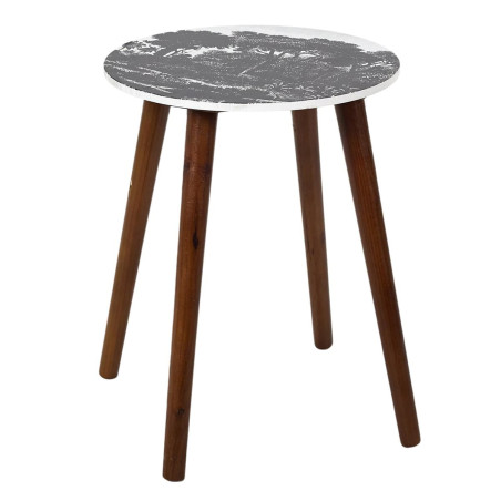 Duo de tables gigognes coloris vert et motif forêt - VOSEN