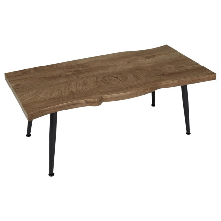 Table basse 100 cm plateau aspect bois authentique - STARO
